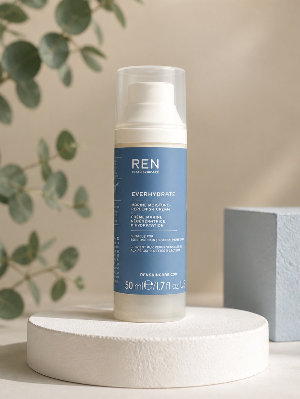 REN Everhydrate Marine Moisture Replenish Cream - Blue
